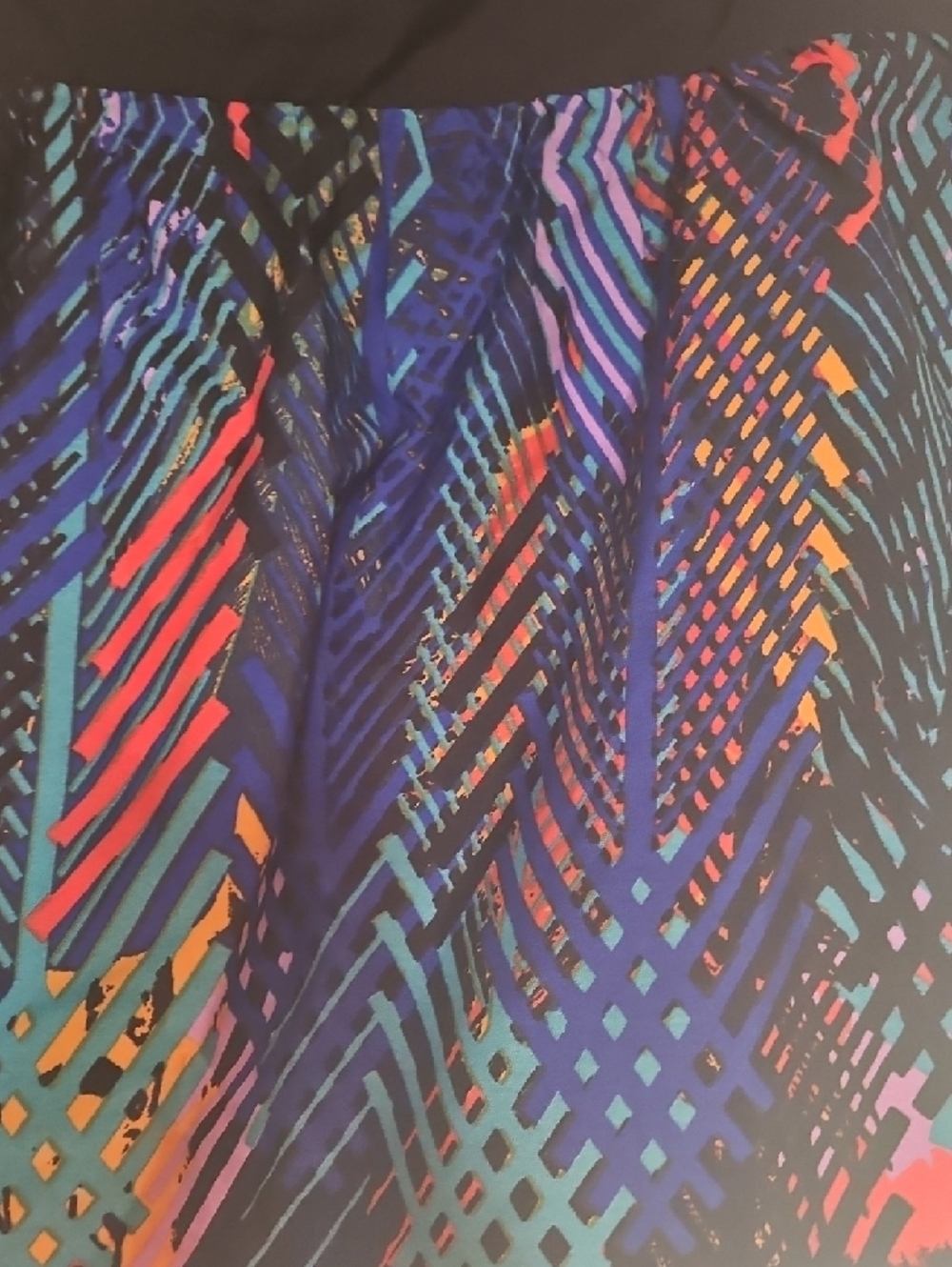 Black Strapless Dress with Multicolor Pattern - Picture 4 of 4